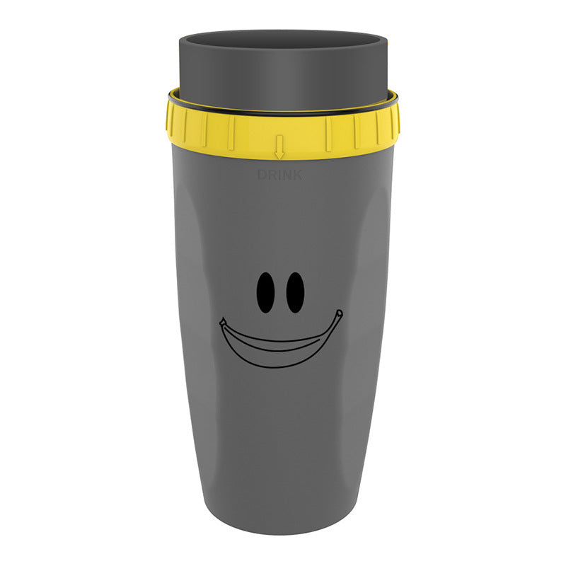 No Cover Twist Cup Travel Portable Cup Double Insulation Tumbler Straw Sippy Water Bottles