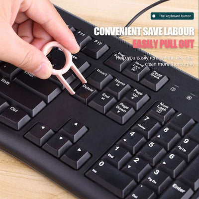 Multifunctional Bluetooth-compatible Headset Cleaning Pen Set Keyboard Cleaner Cleaning Tools Cleaner Keycap Puller Kit