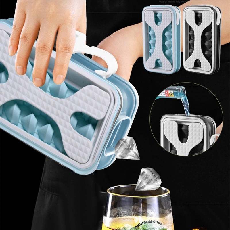 2in1 Portable Silicone Ice Ball Mold Ice Maker Water Bottle Ice Cube Mould Bottle Creative Ice Ball