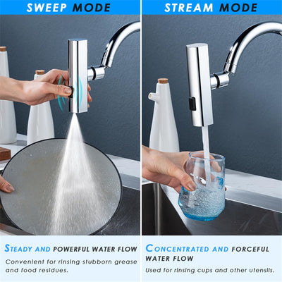 Universal Rotating Kitchen Faucet Waterfall Nozzle