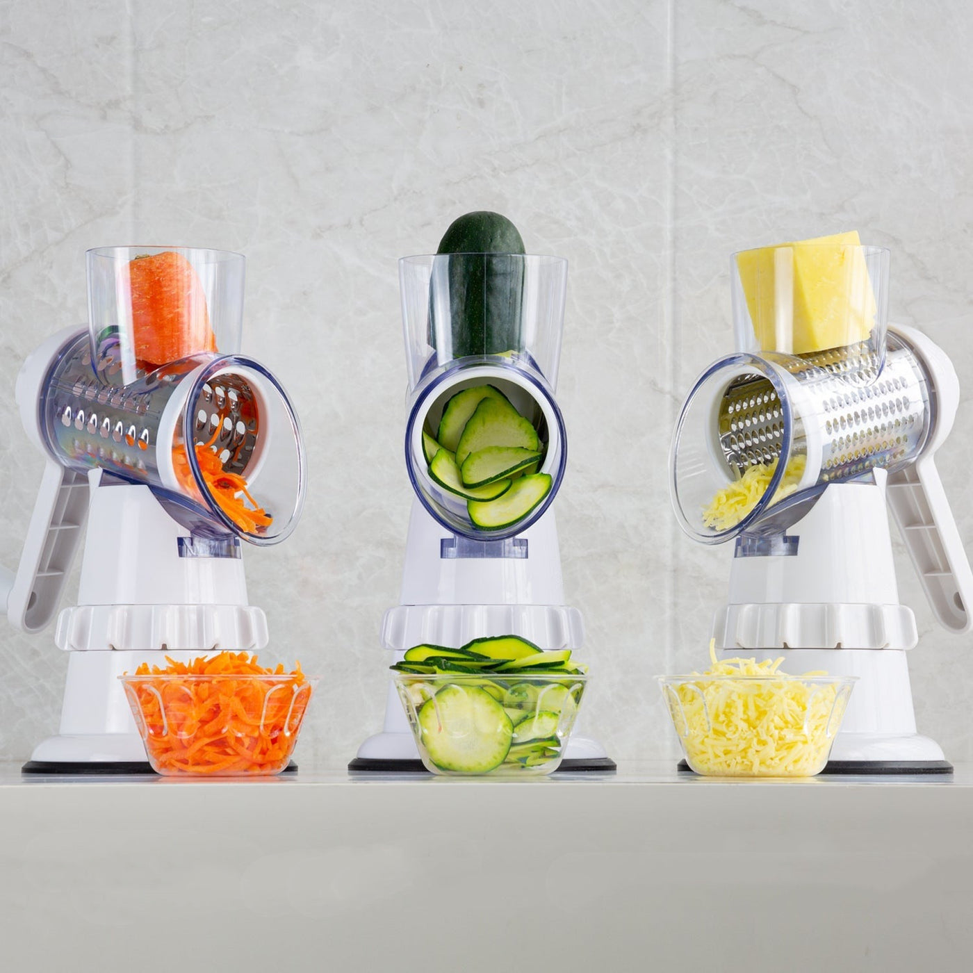 3 In 1 Vegetable Slicer Manual Kitchen Accessories Grater For Vegetable Cutter Round