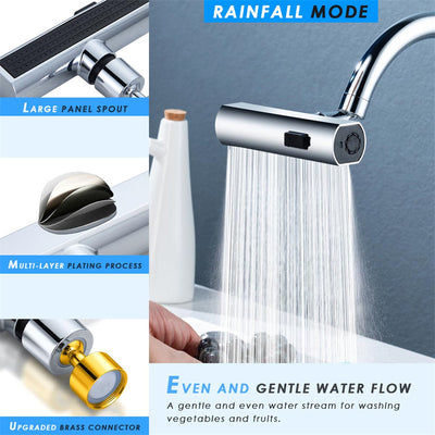 Universal Rotating Kitchen Faucet Waterfall Nozzle